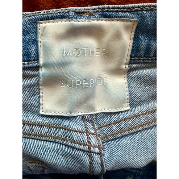 Mother Superior The Tripper Flood Fray Jeans Left In The Dust Blue Women 26 - Picture 4 of 8